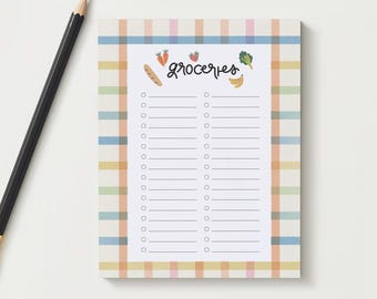 Geïllustreerd boodschappenlijstje voor boodschappen