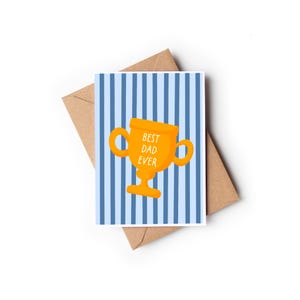 Meilleure carte papa de tous les temps | Carte papa Punny, blagues sur papa, meilleur papa de tous les temps, carte de visite, carte de fête des pères, carte papa n°1 | Carte de voeux