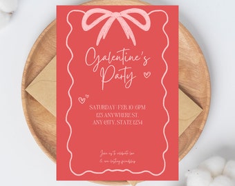 Customizable Galentines Invitation Template v2
