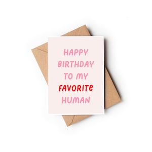 Alles Gute zum Geburtstag für meinen Lieblingsmenschen Karte | Geburtstagskarte, Bestie Geburtstagskarte, Geburtstagskarte, Geburtstagsgeschenk, Einzigartige Karte | Grußkarte