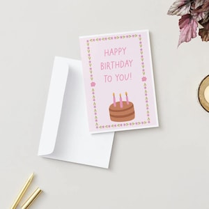 Personalized Birthday Card: Girly Celebration, Unique Greeting