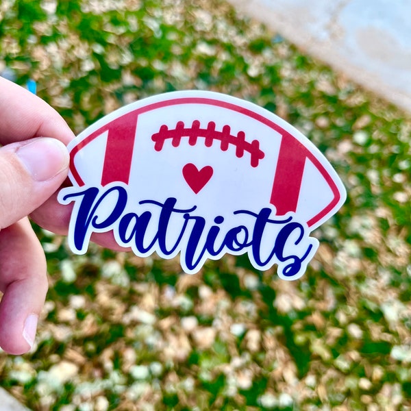 New England Patriots inspired sticker// Patriots inspired sticker// football stickers// stickers