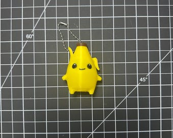 3D Printed Banana Sprite Keychain | Cute Gaming Companion | Collectible Character Keychain | Backpack Charm | Desk Buddy | Gift for Gamers