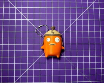 3D Printed Fishy Sprite Keychain | Cute Gaming Companion | Collectible Character Keychain | Backpack Charm | Desk Buddy | Gift for Gamers
