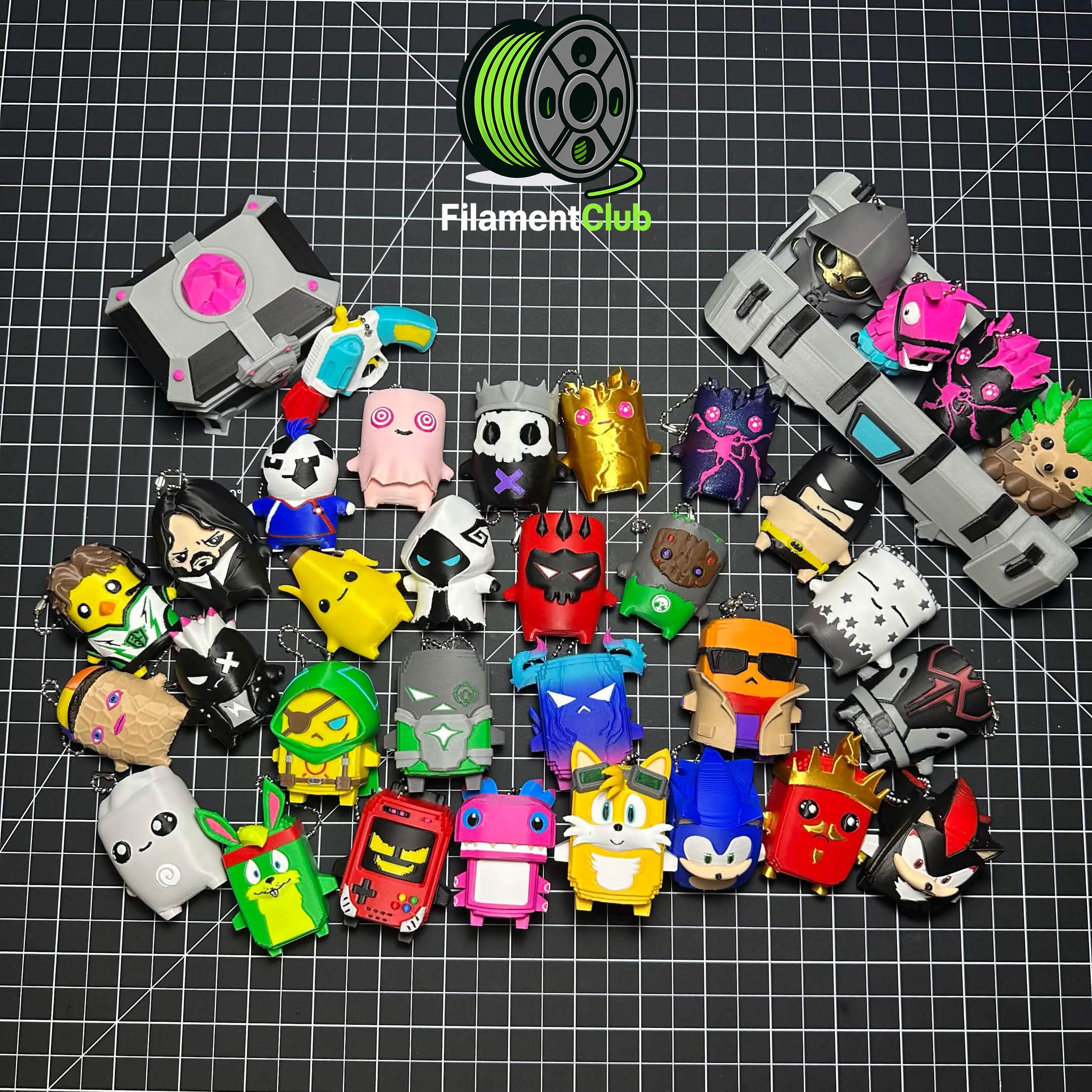 Listing photo: 3D Printed Sprite Keychain | Cute Gaming Companion | Collectible Character Keychain | Backpack Charm | Desk Buddy | Gift for Gamers