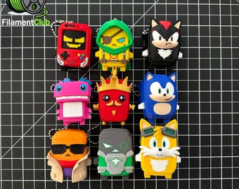 3D Printed Sprite Keychain | Cute Gaming Companion | Collectible Character Keychain | Backpack Charm | Desk Buddy | Gift for Gamers