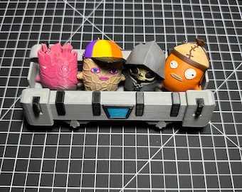 3D Printed Sprite Display Crate (No Sprites) | Gaming Display Stand | Collectible Storage Box | Organizer for Sprite Keychains | Desk Decor