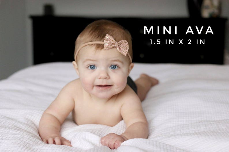Light Gold Baby Bow Metallic Gold Baby Bow Baby Bow Etsy