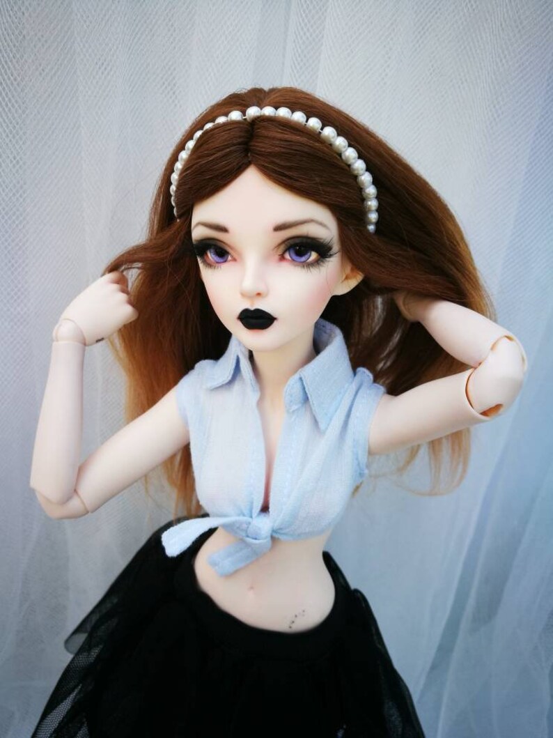 7 Inch Alpaca Wig Forest Frost For Minifee Or Other 1 4 Slim Etsy