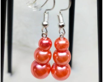 Boucles D'oreilles Octobre Rose - Ruban Rose, Clip Ou Tige - Sensibilisation Cancer Du Sein