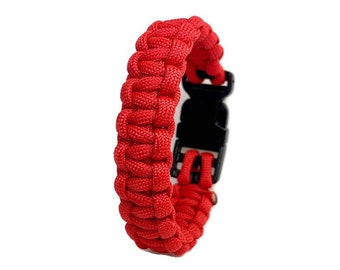 Engineered Red Paracord Bracelet