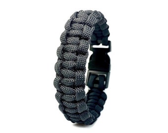 Engineered Black Paracord Bracelet