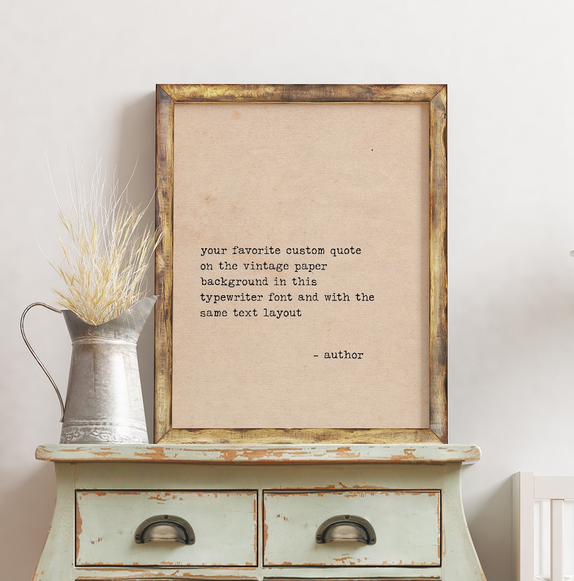 Custom Quote Print PRINTABLE art Custom signs Vintage Etsy