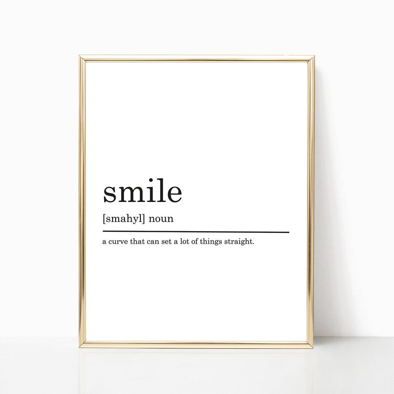 Smile Definition Print, PRINTABLE artwork, Humorous definitions, Nursery decor, Workplace decor, Nursery poster printable, Printable Poster image about Printable Definitions identify Smile Definition Print, PRINTABLE artwork, Humorous definitions, Nursery decor, Place of work decor, Nursery poster printable, Printable Poster