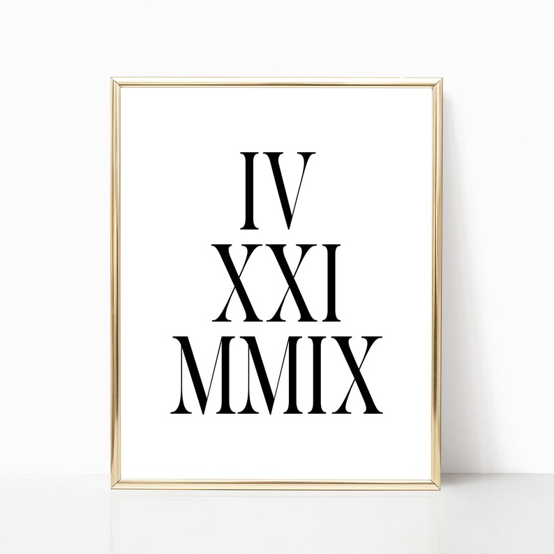 Roman Numerals, PRINTABLE artwork, Anniversary Day Signal, Wedding day Day Indicator, Customized Day Signal, Roman quantities, Marriage ceremony Present, Electronic Down load photo relating to Roman Numerals Printable identify Roman Numerals, PRINTABLE artwork, Anniversary Day Indication, Wedding day Day Indication, Custom made Day Signal, Roman figures, Marriage Reward, Electronic Obtain