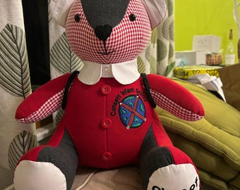 Memory Bear From Baby Clothes – Keepsake Teddy From Uniforms, Graduation, Sentimental Gift