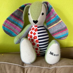 Handmade Bunny Memory Keepsake Made from Clothing | Bereavement| New Baby Gift bild 3