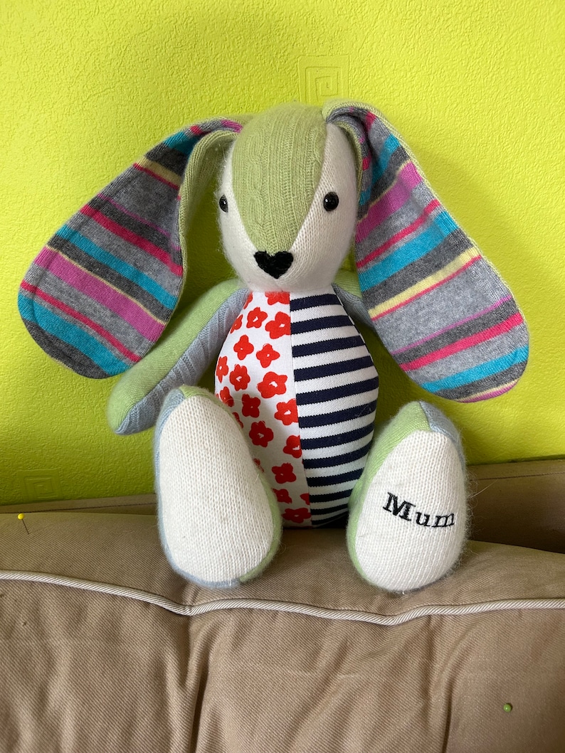 Handmade Bunny Memory Keepsake Made from Clothing | Bereavement| New Baby Gift bild 3