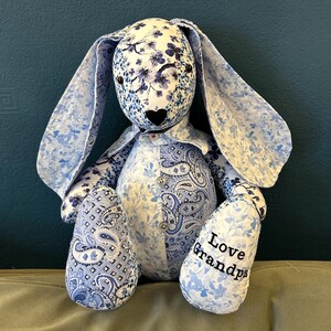 Handmade Bunny Memory Keepsake Made from Clothing | Bereavement| New Baby Gift bild 11