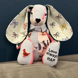 Handmade Bunny Memory Keepsake Made from Clothing | Bereavement| New Baby Gift bild 19