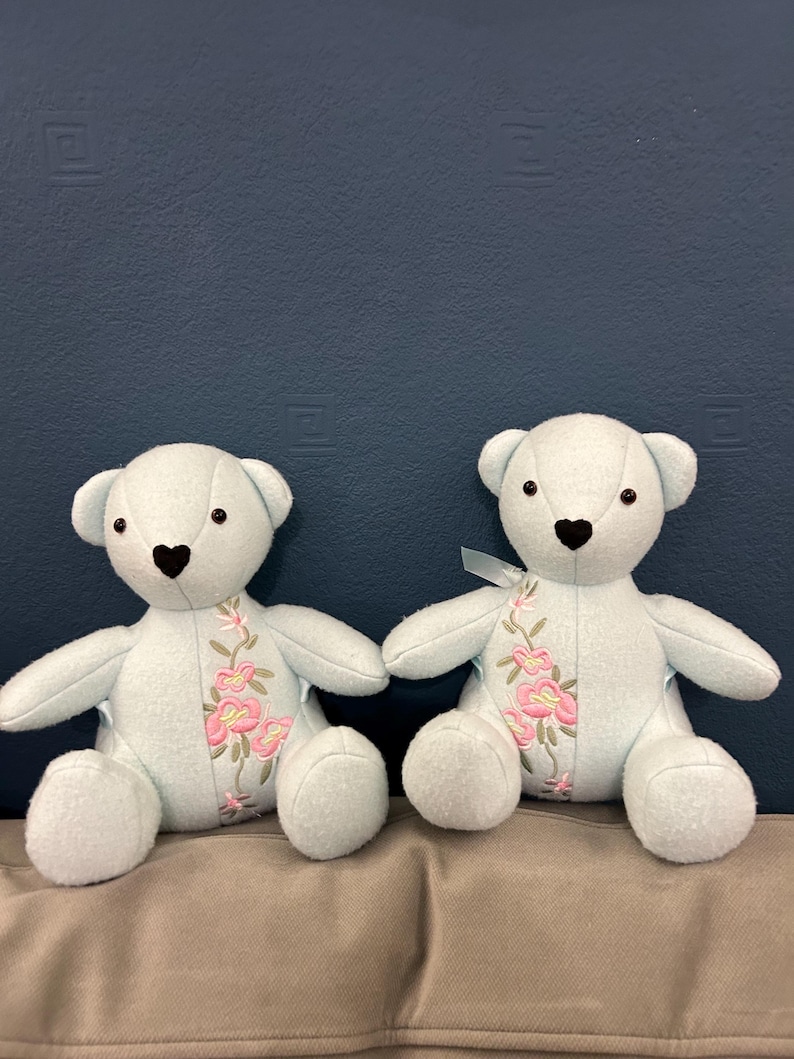 Memory Keepsake Bear Made From Loved One’s Clothing – Memorial Teddy – Bereavement Sympathy Gift image 14