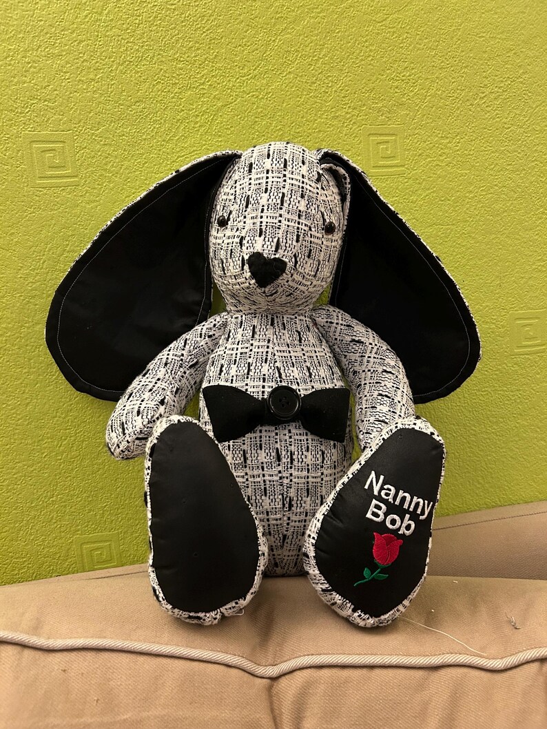 Handmade Bunny Memory Keepsake Made from Clothing | Bereavement| New Baby Gift bild 8