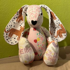 Handmade Bunny Memory Keepsake Made from Clothing | Bereavement| New Baby Gift bild 20