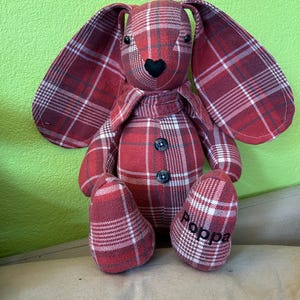 Handmade Bunny Memory Keepsake Made from Clothing | Bereavement| New Baby Gift bild 10
