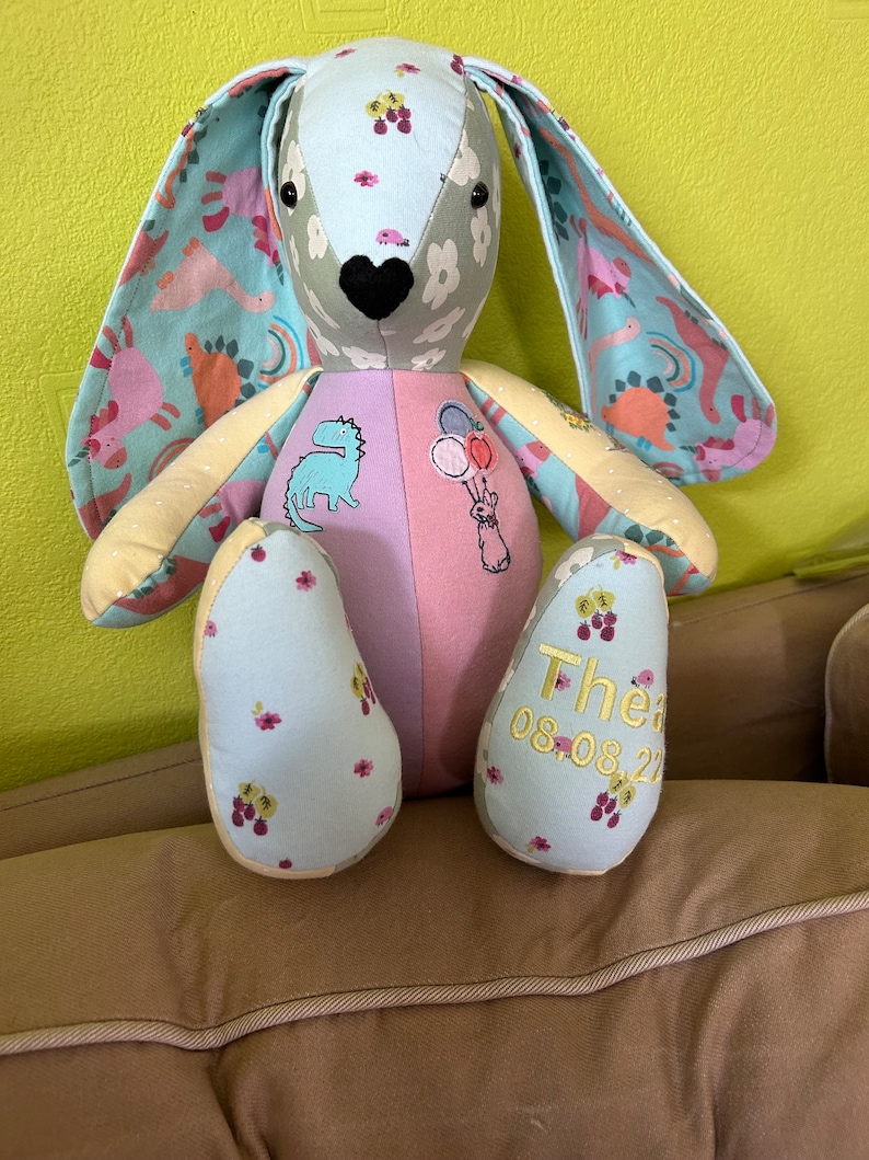 Handmade Bunny Memory Keepsake Made from Clothing | Bereavement| New Baby Gift bild 7