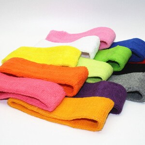 Cartwheels Cotton Sweatband Set 1x Headband 2x Wristbands Limited Quantity image 7
