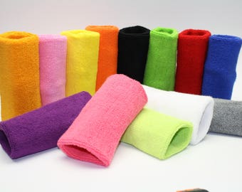 2 x Cartwheels Cotton Wristbands Sweatbands 3.5 inch 4.5 inch 6.0 inch Workout Yoga Cycling Tennis Running Limited Quantity