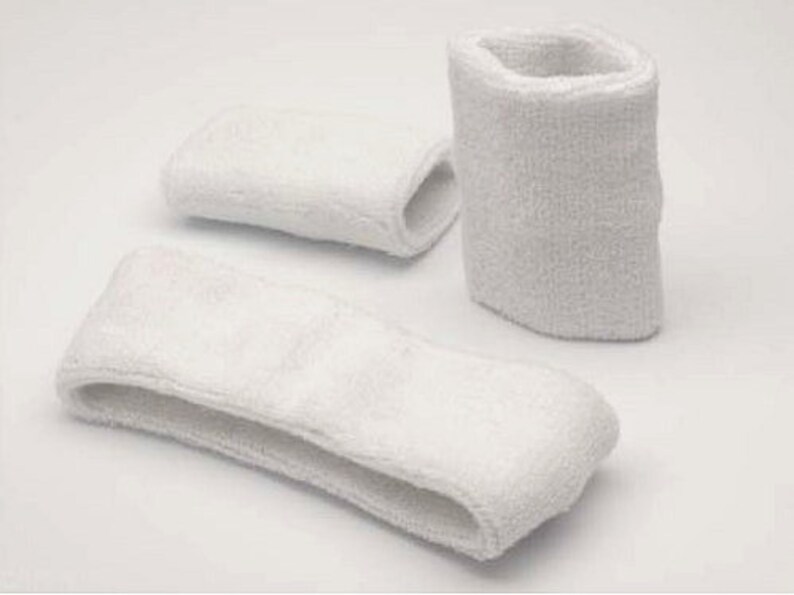 Cartwheels Cotton Sweatband Set 1x Headband 2x Wristbands Limited Quantity image 6