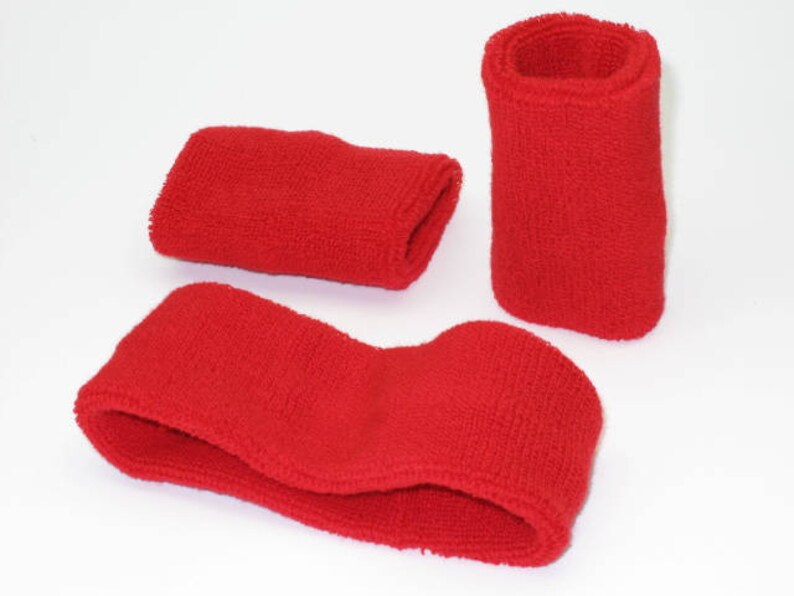 Cartwheels Cotton Sweatband Set 1x Headband 2x Wristbands Limited Quantity image 3
