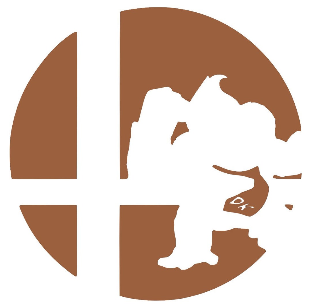 Smash Bros Inspired Donkey Kong Decal Etsy