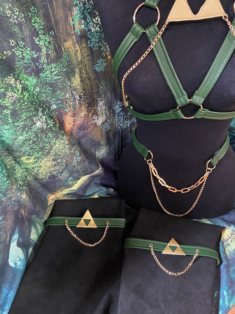 Legend of Zelda Inspired Triforce Cage Harness Set - Etsy