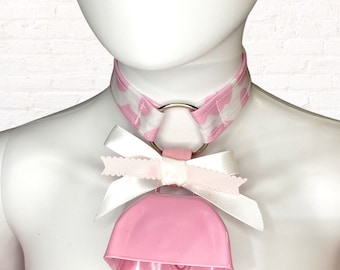 Strawberry Milk Pink Cow Choker
