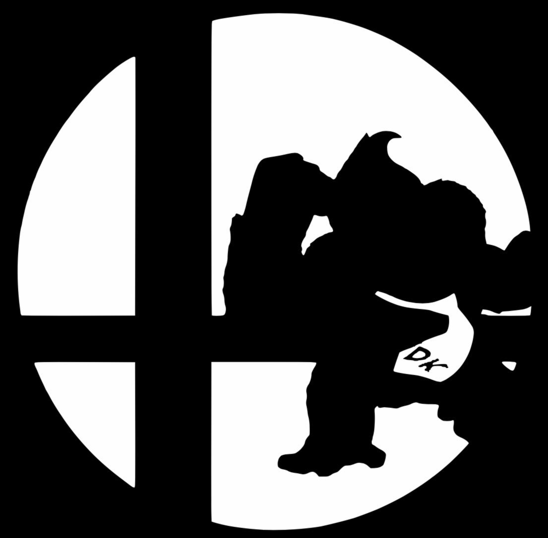 Smash Bros Inspired Donkey Kong Decal Etsy