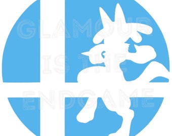 Smash Bros Inspired Pokemon Lucario Decal