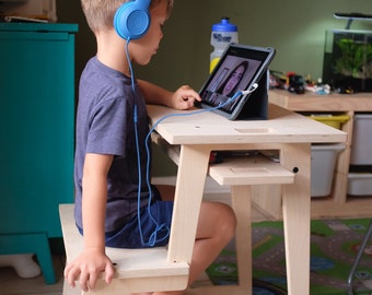 girls wooden desk