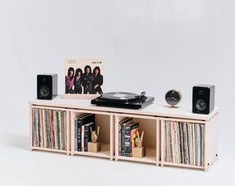 Record Storage BOXSET of 4 with 4 Topper