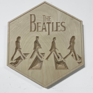 Beatles Abbey Road 3D  wooden wall decor