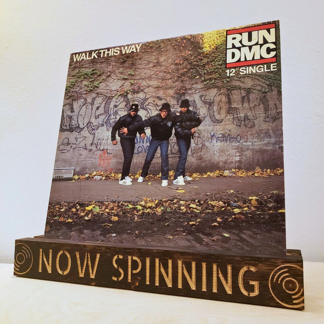 Now Spinning Vinyl Record Display Groove