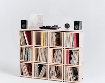 Record Storage BOXSET of 12 with 4 topper