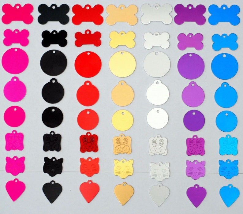 Engraved Personalised Pet Id Dog Puppy Cat Collar Name Disc Etsy