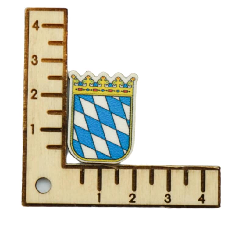 Trachten Pin Bayernwappen mit Krone, bayerischer Pin, Pin Anstecker, Trachten Acessoire Bild 3