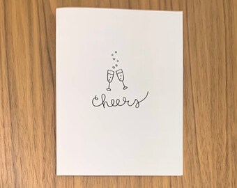 Cheers- Hand drawn card