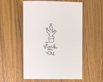 Stuck on You Card