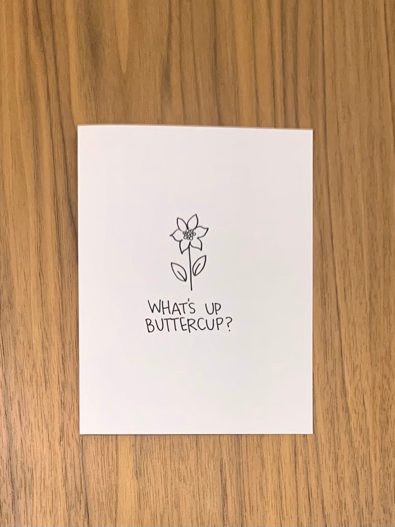 What's up Buttercup Etsy