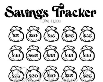 Money Savings Tracker bundle PRINTABLE