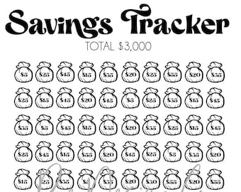 Money Savings Tracker PRINTABLE